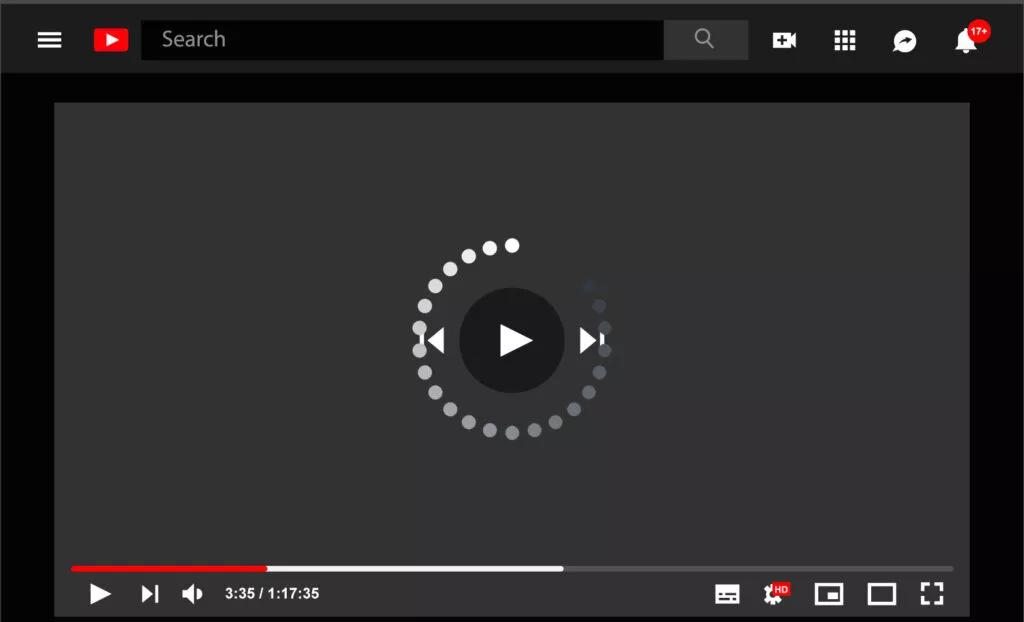 ilustrasi buffer suara youtube tidak sinkron